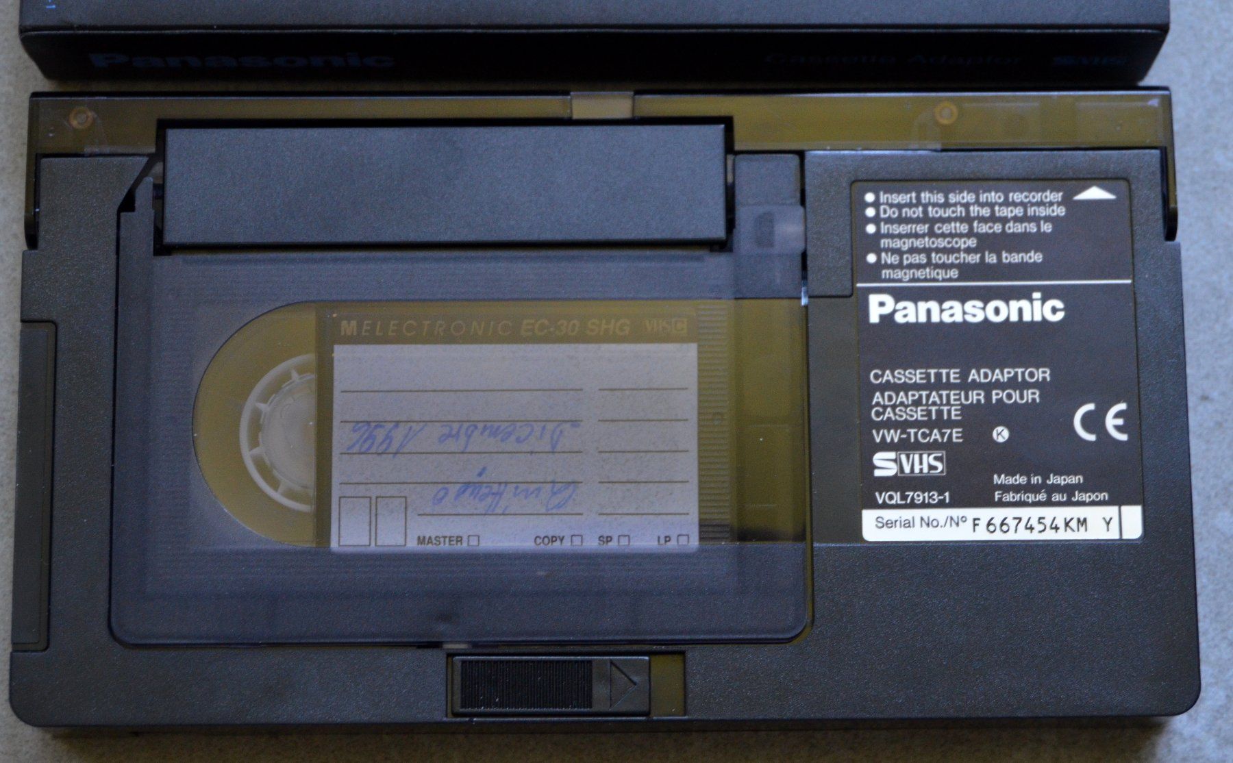 Unità & Adattatore: Panasonic VHS-C  Adapter / Adaptateur cassette – Usato da Collonges venduto da arashee 1