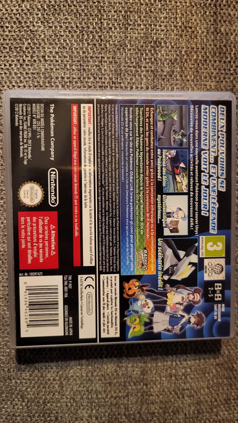 Pokémon Spiele: Pokémon Version Noire 2 / Nintendo DS spiel.Kompl.! – Neu (gemäss Beschreibung) aus Biel/Bienne von Retrohr 4