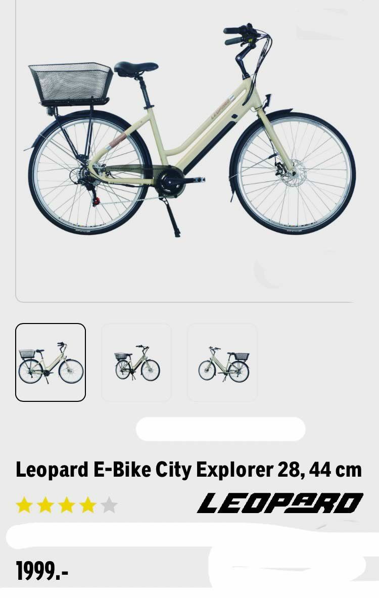 Leopard Biciclette: Leopard E-Bike City Explorer 28, 44 cm (neu) – Nuovo e nell'imballaggio originale da Muttenz venduto da Tsirbo0