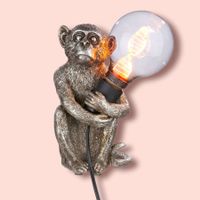Lampe Äffchen silber