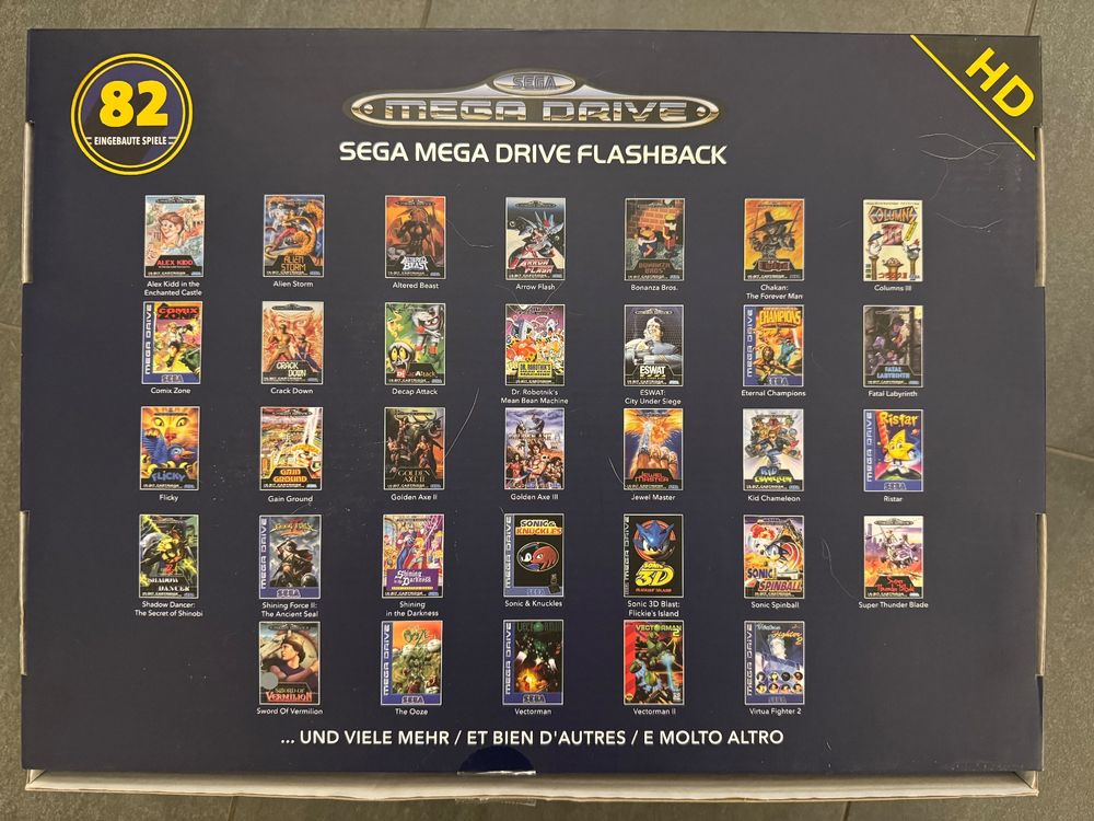 SEGA Mega Drive Flashback HD – Retro-Konsole mit 82 Spielen (Neu und ...
