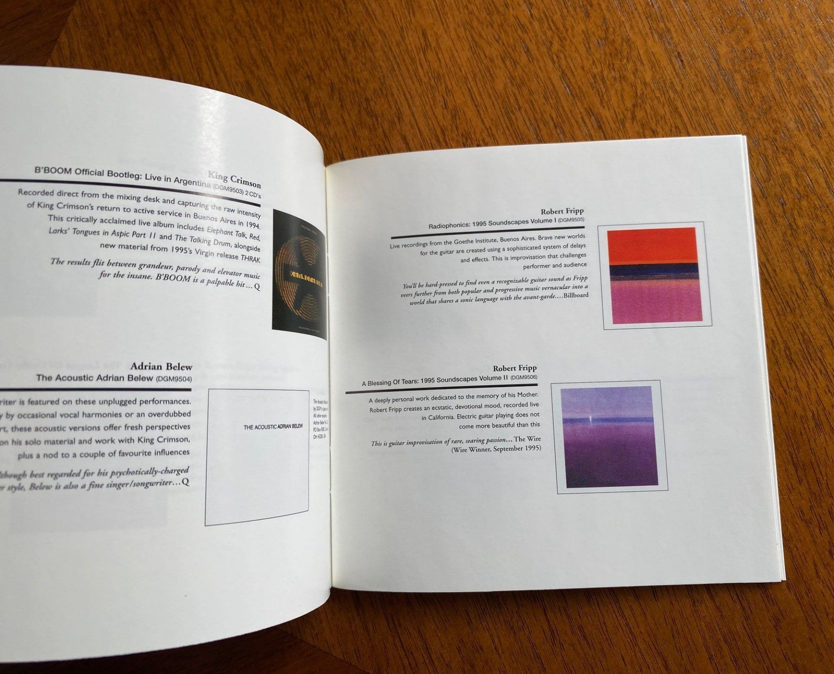 CD: King Crimson Epitaph (CD box volume 1&2- original pressing) – Usato da Zürich venduto da dbrot 7