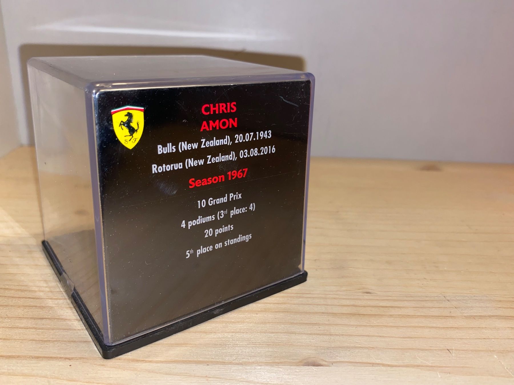 Ferrari Modellini d'auto: Ferrari Helm 1/5 Chris Amon 1967 – Nuovo (secondo la descrizione) da Wohlen AG venduto da PrivatSammlung 4