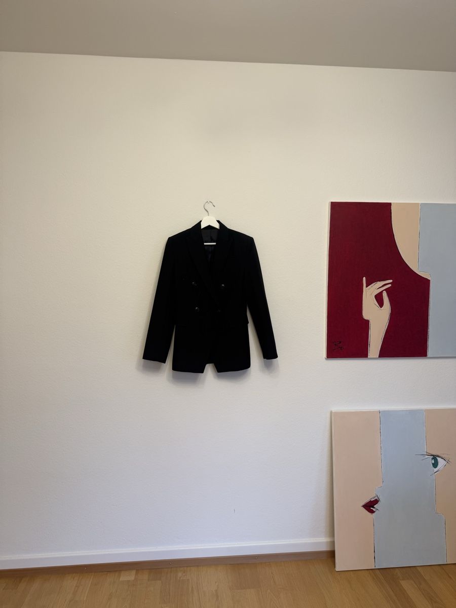 Mango Giacche: MANGO Selection – Black Tailored Double-Breasted Blazer – Usato da Zürich venduto da liu_5dzz 4
