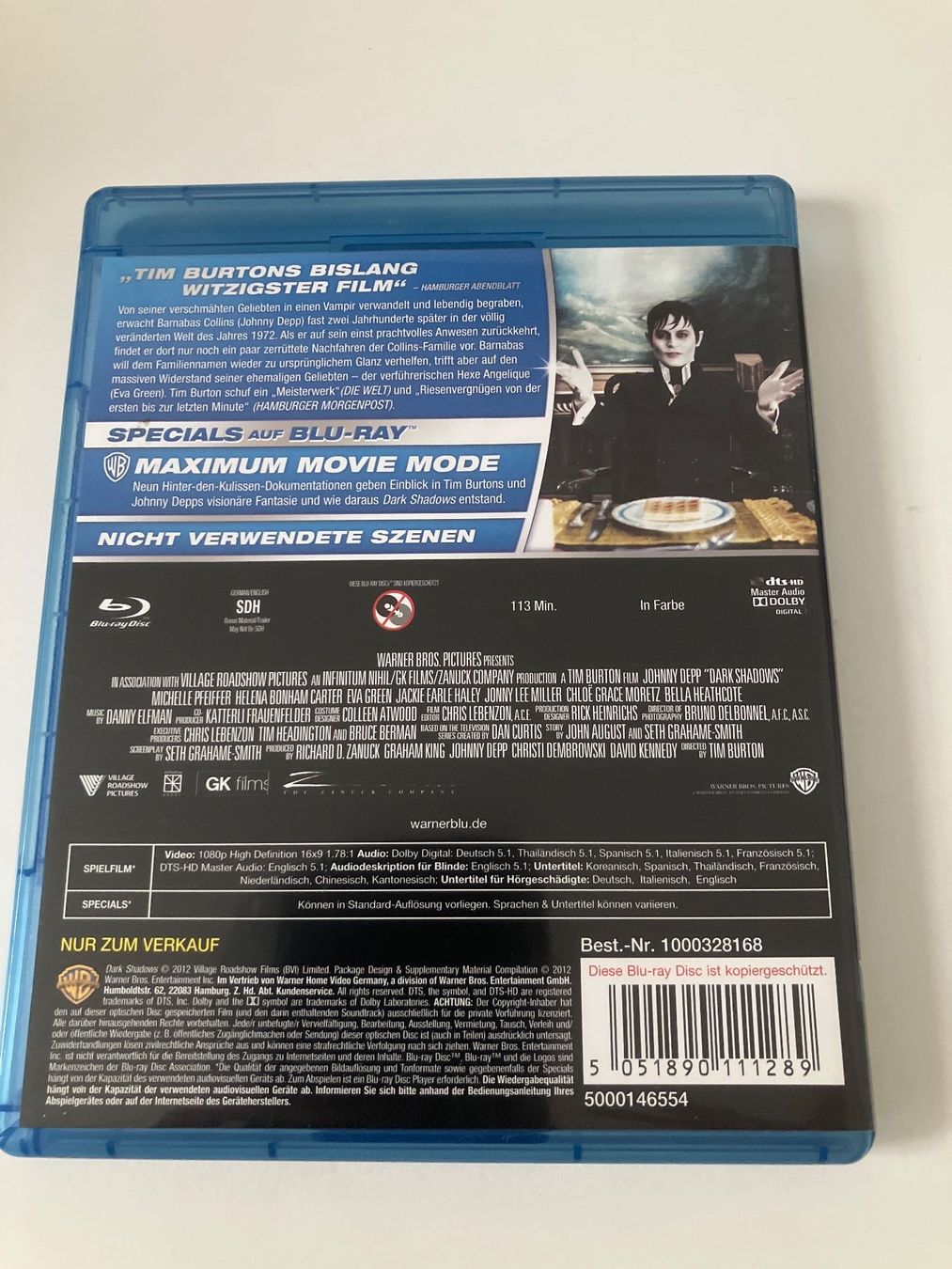 Tutti i DVDs: Dark Shadows (2012) Blu-ray - Johnny Depp – Usato da Arbon venduto da Sugofresser 1