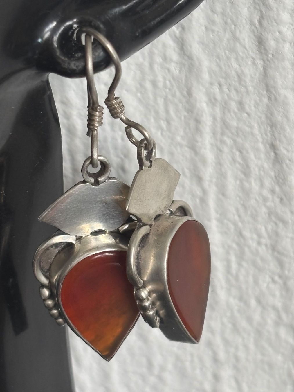 Orecchini pendenti & Orecchini a lobo: Boucles d'oreilles argent 925 cornaline ethniques style – Usato da Peseux venduto da Cresus27 1