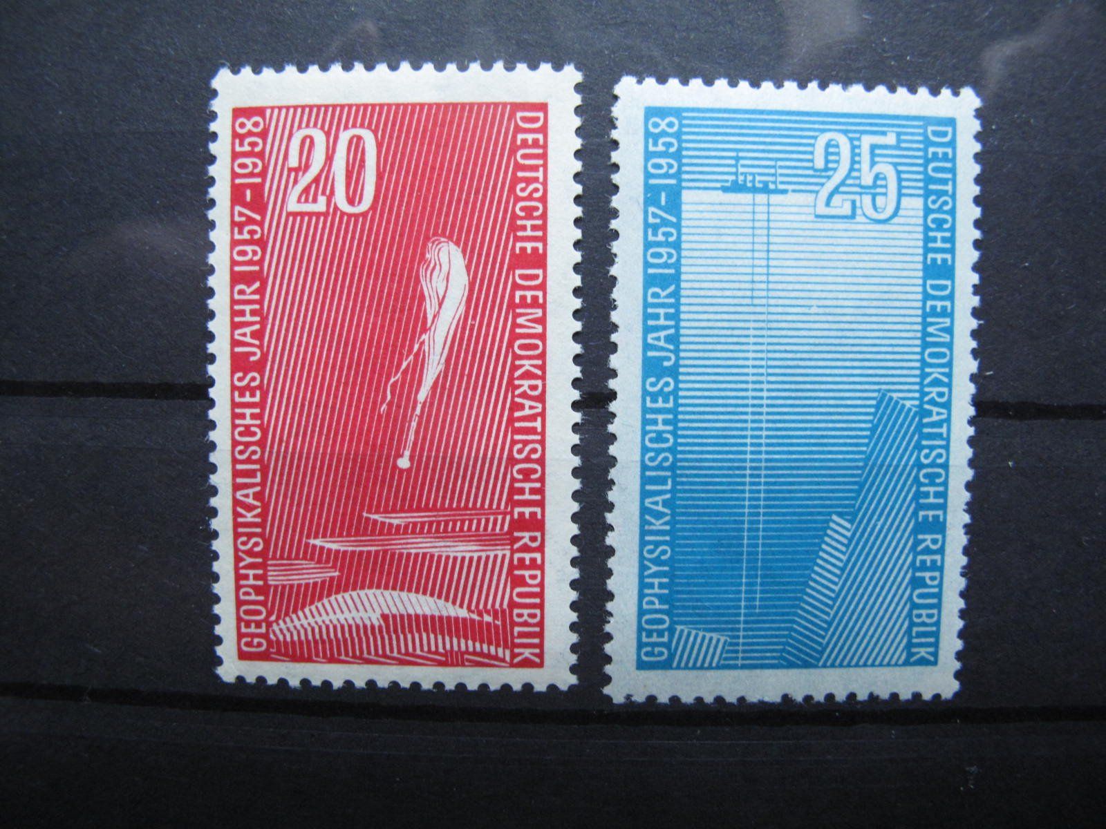 Alle Briefmarken: DDR 1958 Geophysik Jahr II ** – Gebraucht aus Wil SG von fva01