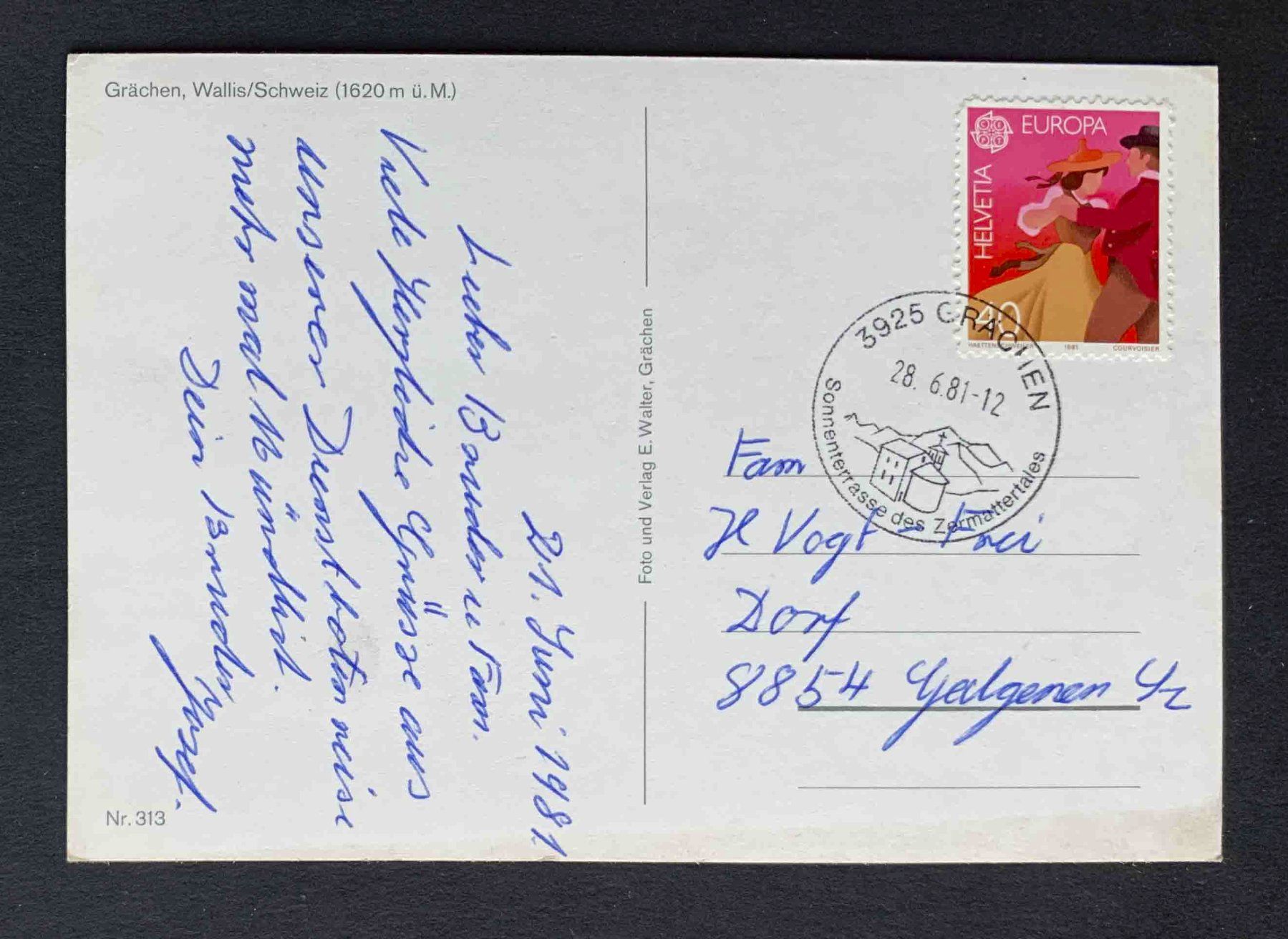 Cartoline postali: AK Grächen – Usato da Goldau venduto da artelier1 1