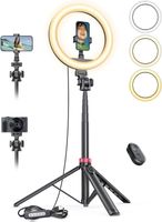 10 2 Dimmbares Ringlicht 75 hohem Aluminium-Stativ Handy