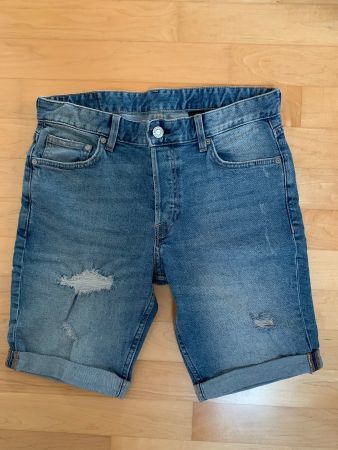 H&M Jeans Shorts blau