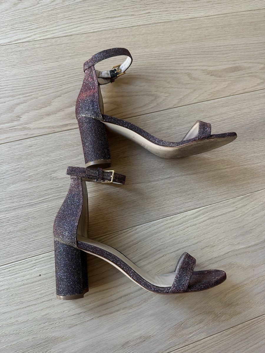 Stuart Weitzman Scarpe da donna: Stuart Weitzman EU39 US8.5 iridescent block heels – Usato da St. Niklausen LU venduto da lau_259n 1