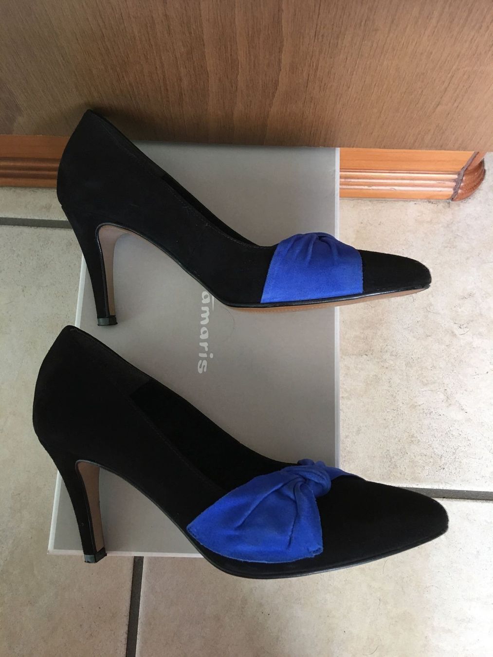 Scarpe da donna: Pumps, schwarz-blau, Leder,37 – Nuovo (secondo la descrizione) da Cugnasco venduto da isolaverde 3