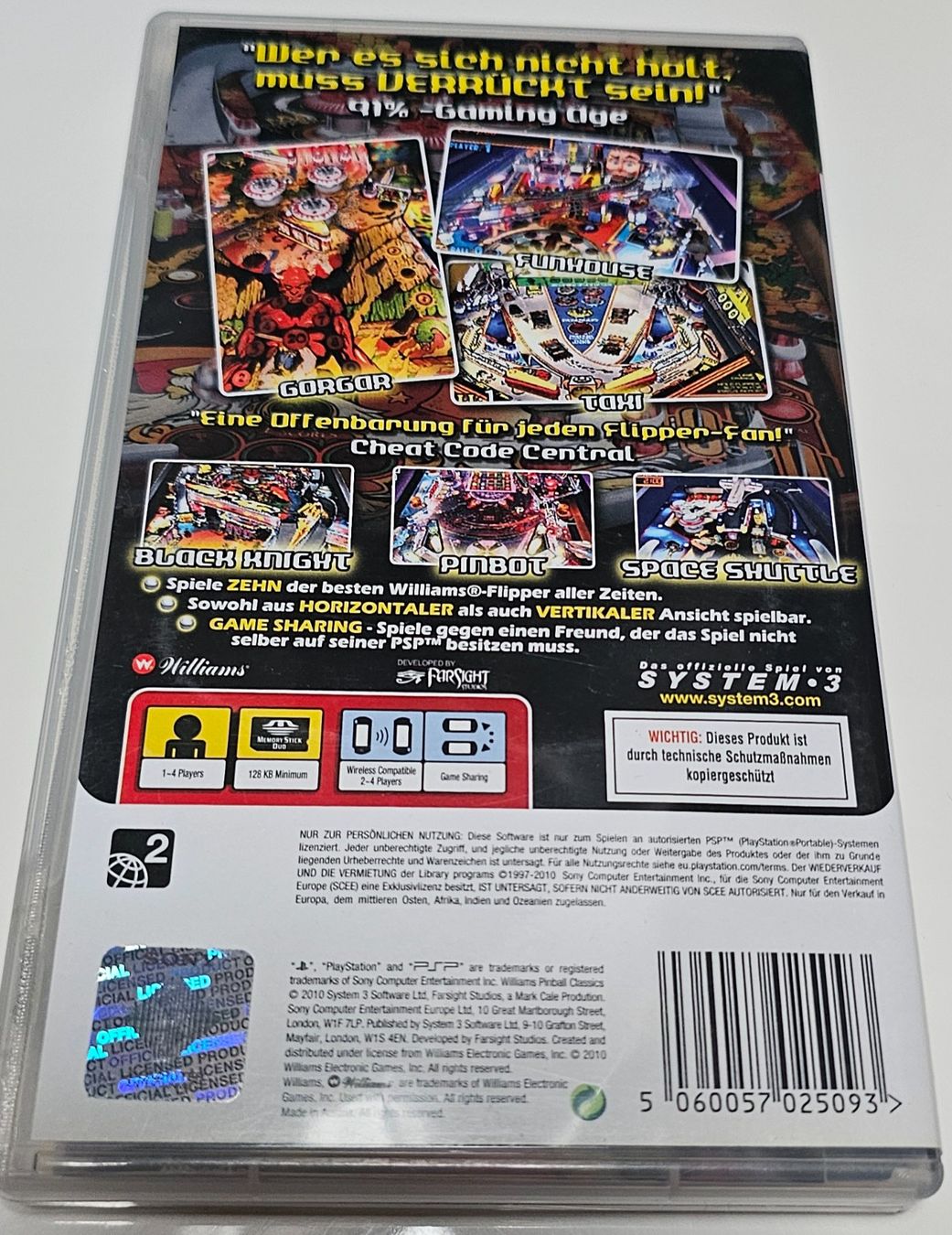 Sony Spiele: PSP Spiel - Williams Pinball Classics – Gebraucht aus La Garde von The_Hammer76 1