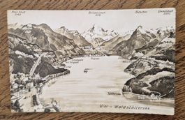 Panoramakarte Vier-Waldstättersee , Photoglob Wehrli