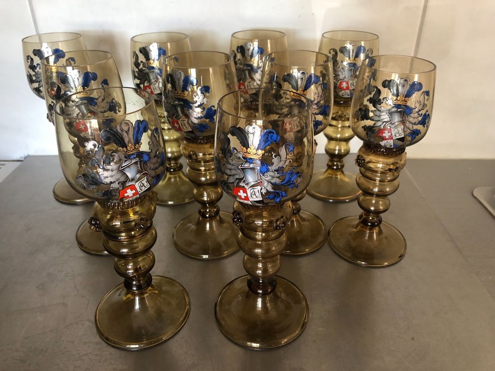 12 Stück Vintage-Kelchgläser, 220 Ml – Transparent Für Wein, Cocktails, Saft & Mehr