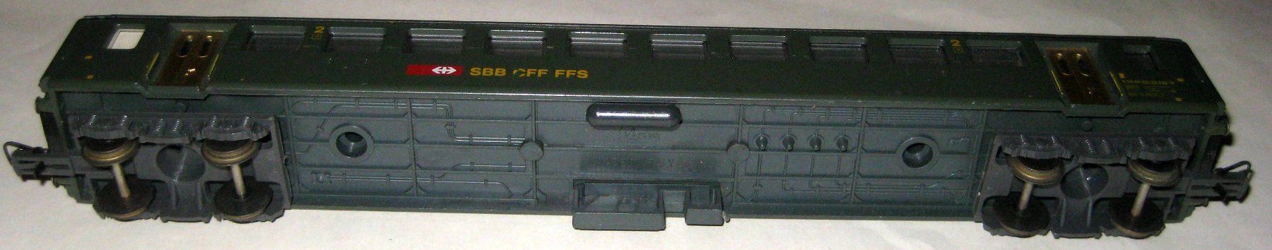 Roco Modellini di ferrovie: Roco 4241S Einheits-Bahnpostwagen,SBB, DC,ohne OVP – Usato da Yverdon les Bains venduto da f751m 1