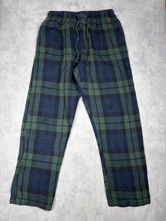 Pantalon pyjama Polo Ralph Lauren tartan vert bleu M 112