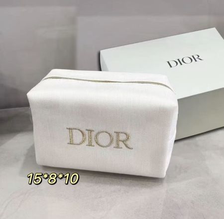 Dior Pouch Cosmetic Bag White