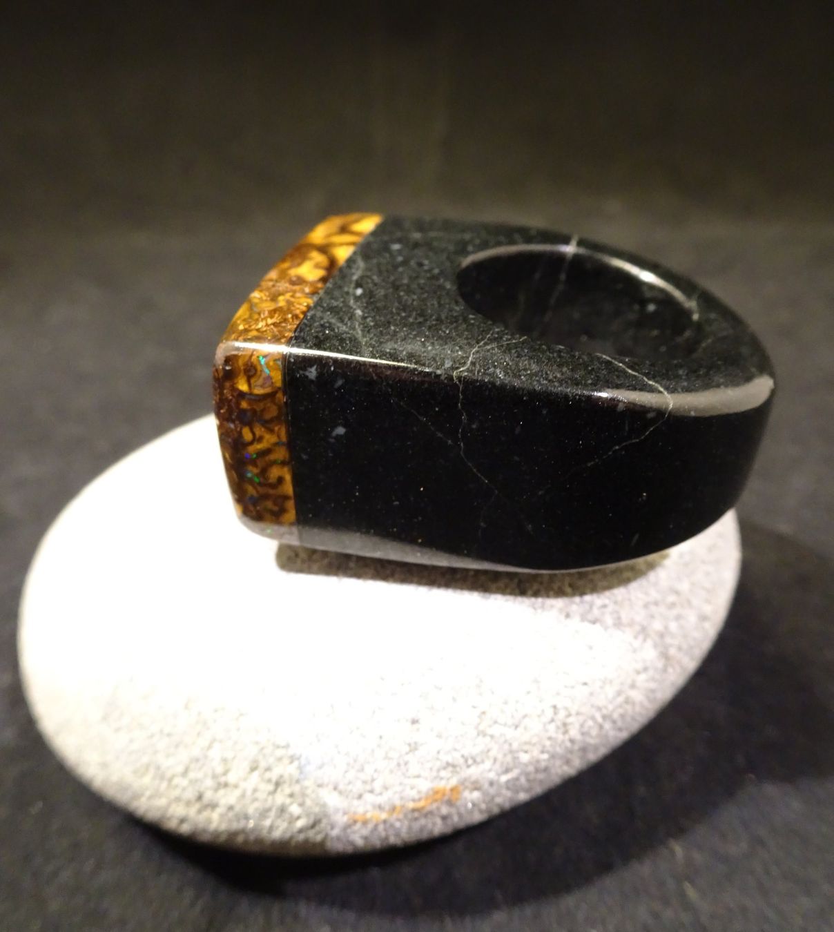 Anelli: Steinring mit Yowah Opal. – Nuovo (secondo la descrizione) da Niederbüren venduto da Raphael014 4