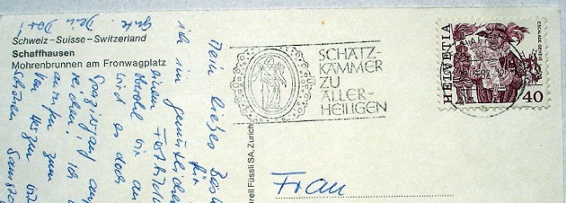 Cartes postales: SCHAFFHAUSEN Mohrenbrunnen – D'occasion à Jona par philajona 1
