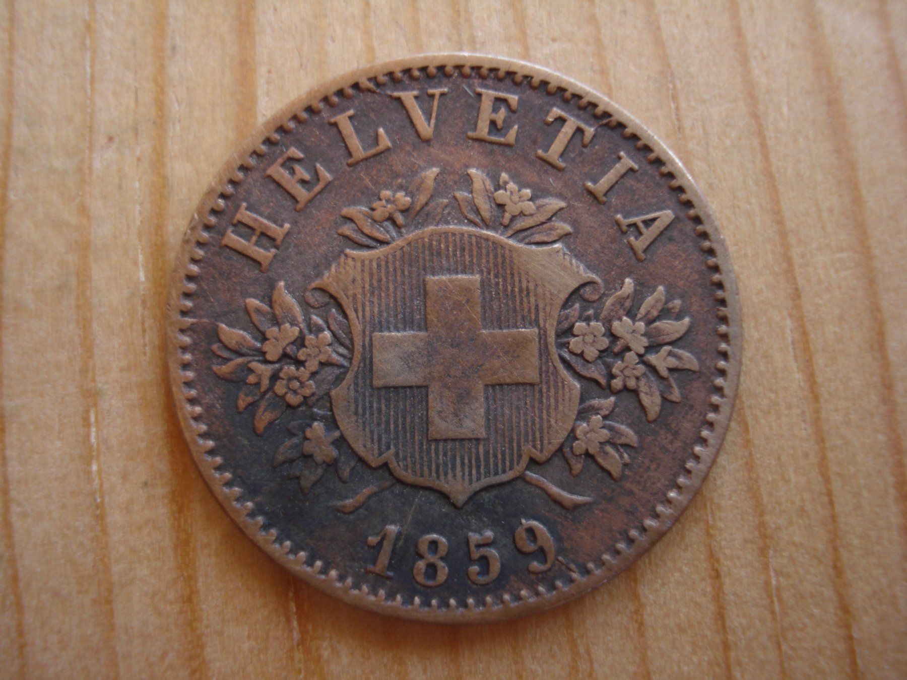 Tutti le monete: (P2) 20 Rappen 1859 – Usato da Erlach venduto da Net-Coins