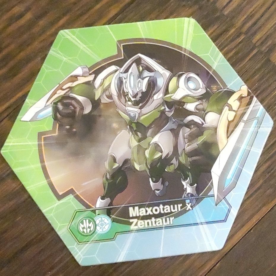 Bakugan Figur und Karte Maxotaur x Zentaur Diamond (Gebraucht) in ...