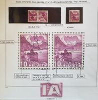 K33z Ab1, Kehrdruck Abart Doppelprägung gestempelt Kt. 250.-