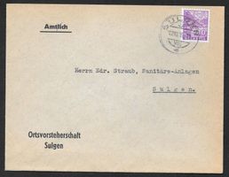 Sulgen Bedarfsbrief Ortsvorsteherschaft 15.7.1935