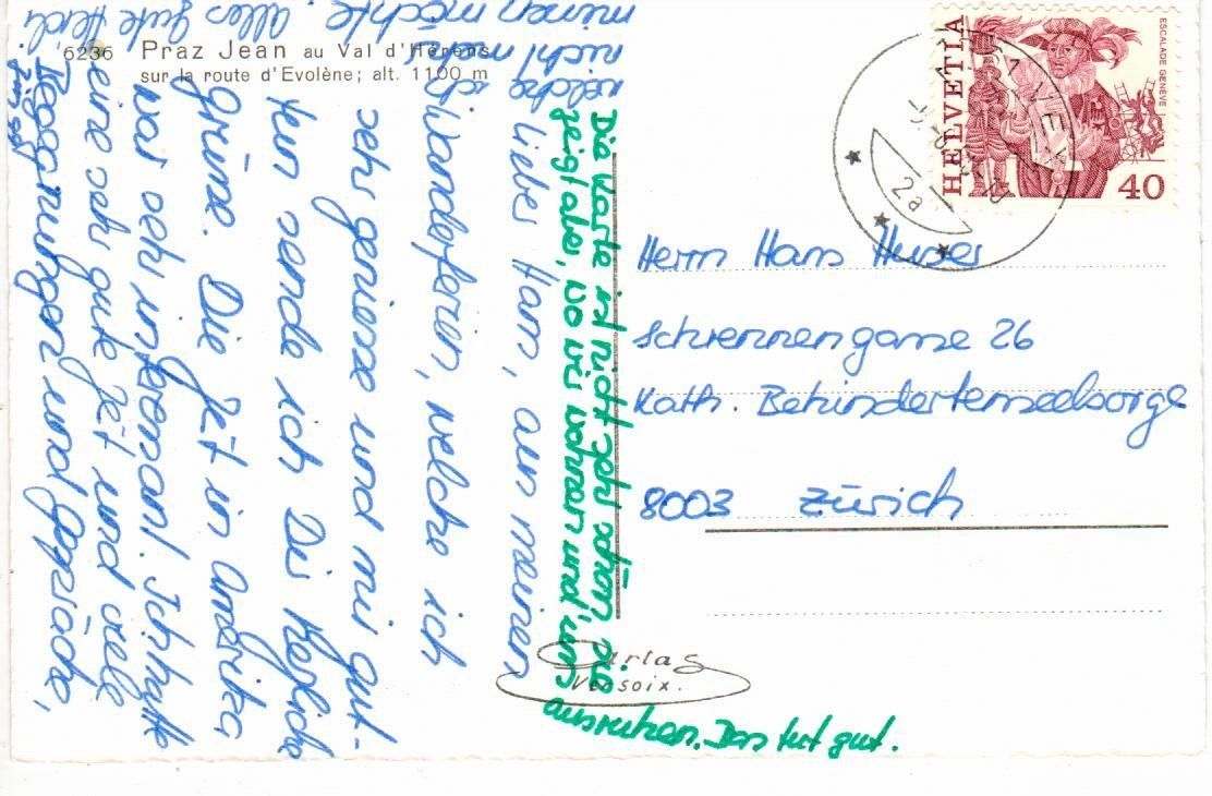 Cartoline postali: Praz Jean – Usato da Wolhusen venduto da Curver9 1