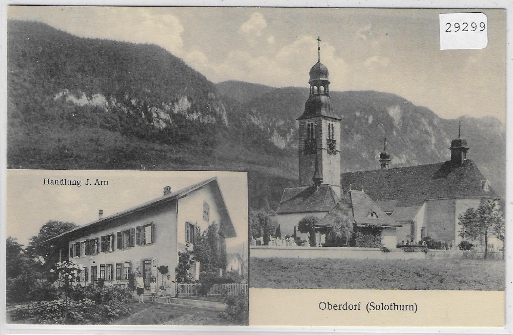 Cartoline postali: Oberdorf SO - Handlung J. Arn – Usato da Ettingen venduto da Kartenplanet