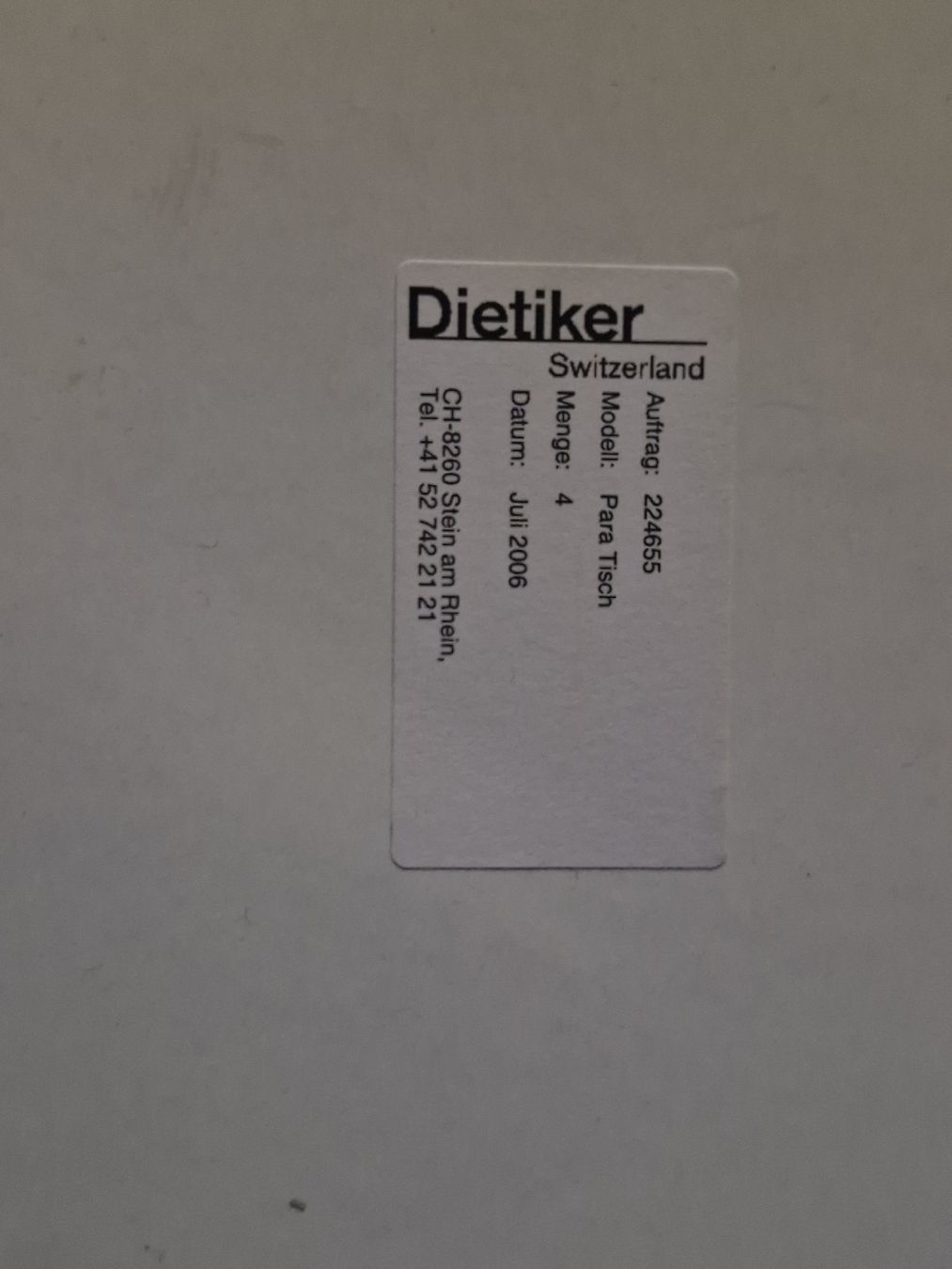Dietiker Tischset: 1x Dietiker Besprechungstisch mit 4 Stühlen – Gebraucht aus Zürich von Aisha8 1