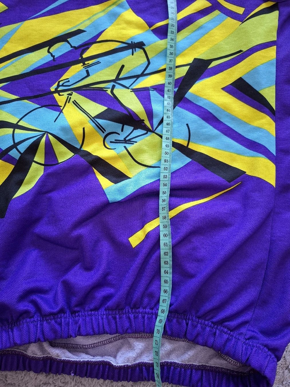 Canottiere & Pantaloni: Maillot cyclisme Descente violet imprimé taill – Usato da Renens VD venduto da ser_j2fn 4