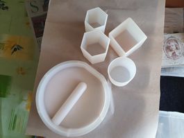 Set Silikonformen für Resin Art / Kerzenherstellung