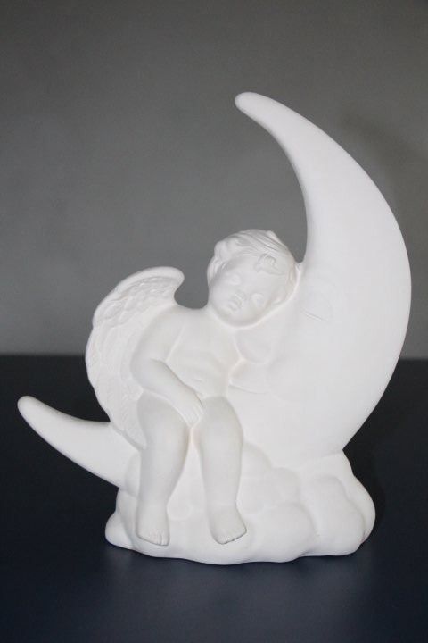 Statuette: Engel aus Ton, Handarbeit, 28 cm hoch – Usato da Eschenbach SG venduto da Anisti13 1