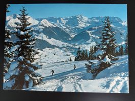 Schönried Sessellift  Skifahrer Rellerligrat etc. alt