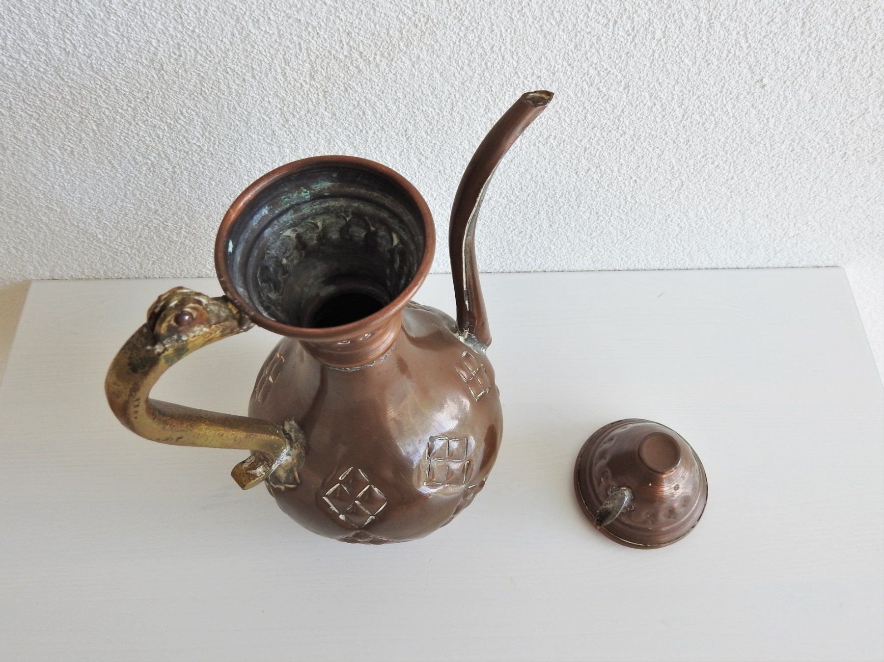 Teiere: alte Teekanne aus Kupfer – Usato da Büttenhardt venduto da LexyMara 4