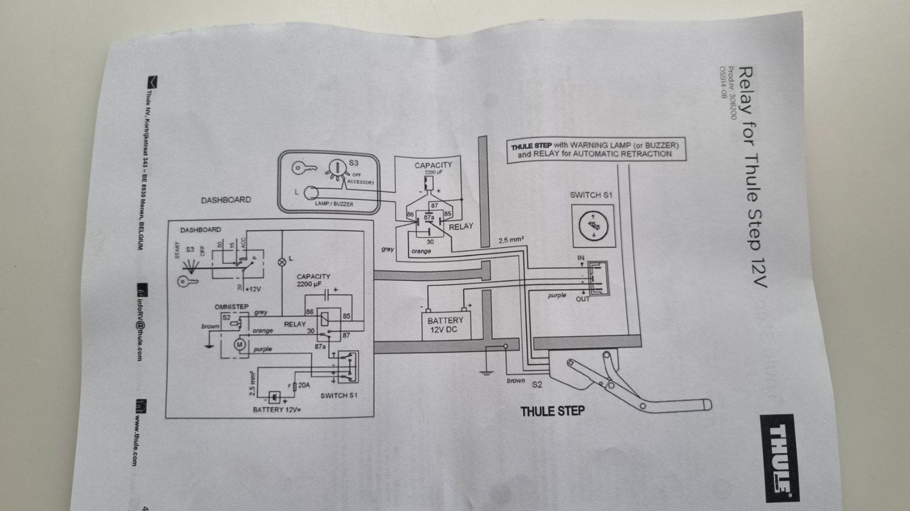 Componenti elettronici: Relais für Omnisteps  inkl. Trittstufen Spot – Nuovo e nell'imballaggio originale da Fürigen venduto da Bucheli59 6