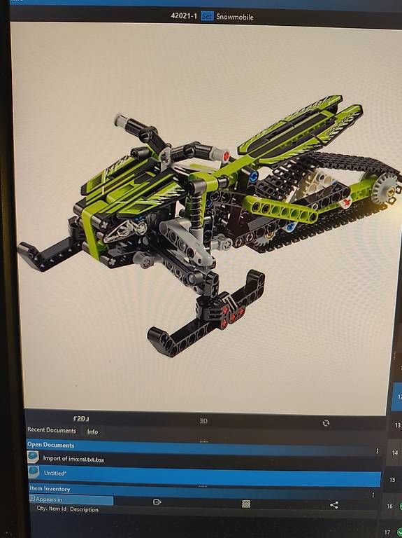 Kit di costruzioni: Lego Technic 42021 Snowmobile – Usato da Umiken venduto da Frogonier