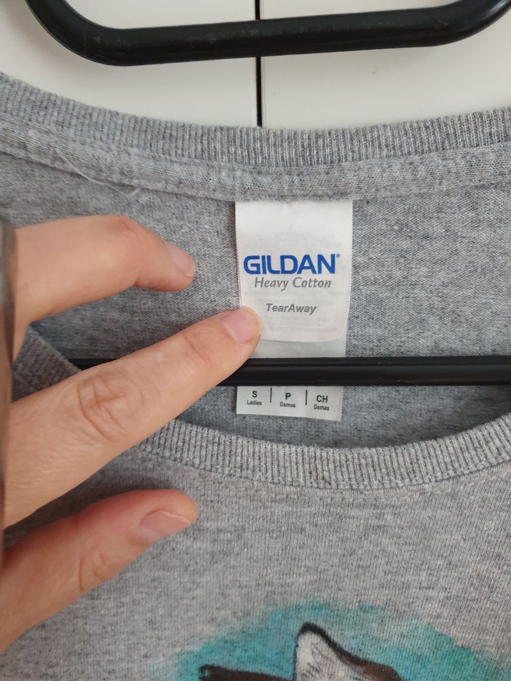 T-Shirts: Handmade bemalte  T-Shirt mit Fuchs Grosse S – Gebraucht aus Gelterkinden von Macrameed 3