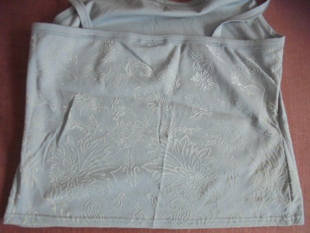 Top: Top grau Gr. XL mit Blumenmuster NEU – Nuovo (secondo la descrizione) da Hinwil venduto da Glasperlen 2