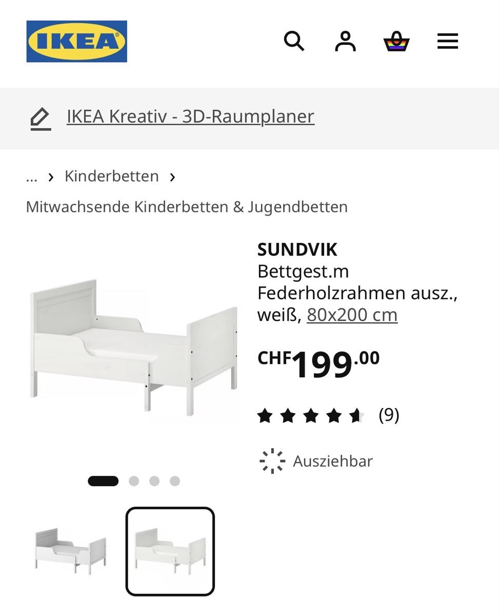 Letti: Bett Ikea verstellbar – Usato da Bassersdorf venduto da Chrigi1976 1