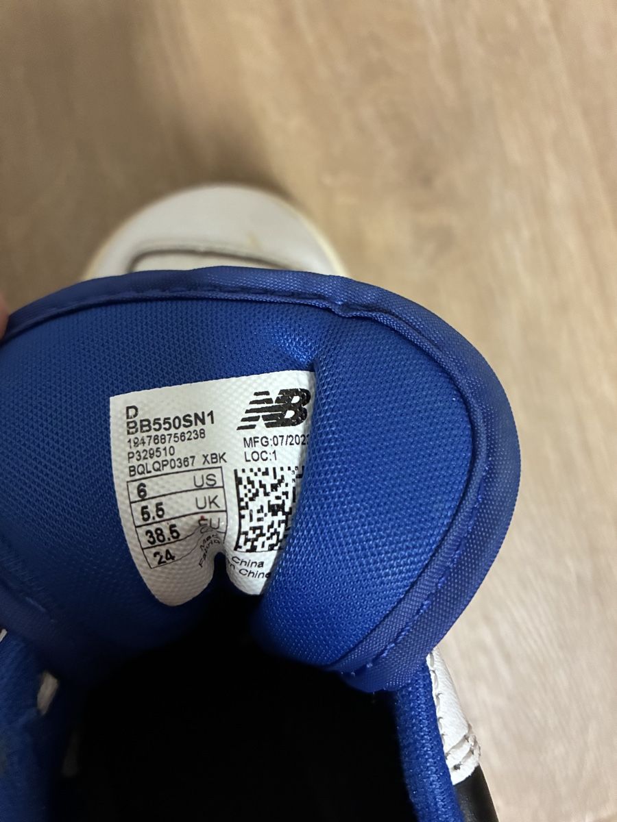 New Balance Scarpe da uomo: New Balance 550 blanc/bleu taille 38.5 utilisé – Usato da Chénens venduto da Picco82 3