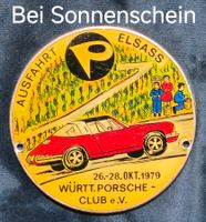 Kühlergrill-Plakette Porsche Targa 911, Elsass Oktober 1979