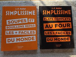 2 livres de cuisine Simplissime four, soupe