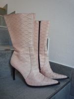 Leder Stiefel gr. 40 Schlangenleder‪-Optik stiletto Absatz