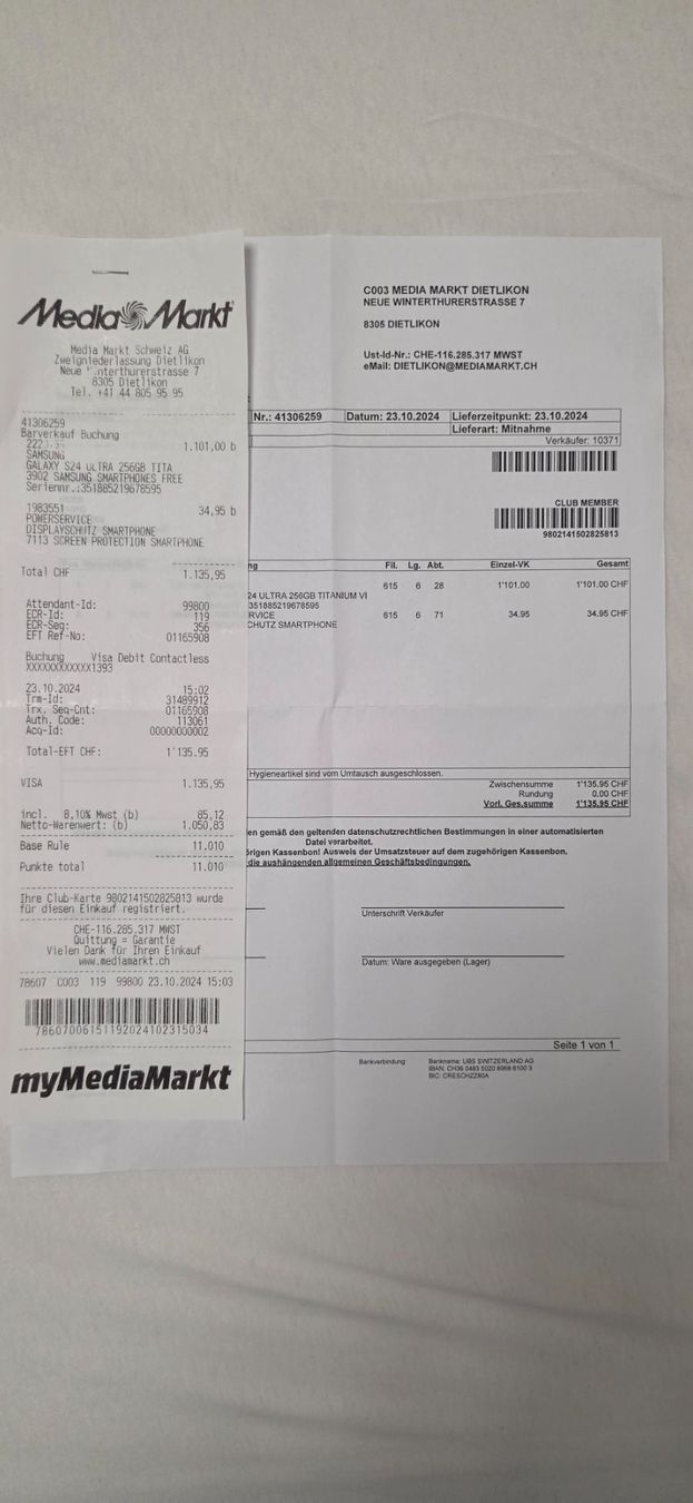 Samsung Telefoni cellulari / Smartphones: Samsung Galaxy S 24Ultra – Nuovo (secondo la descrizione) da Zürich venduto da merso01 6