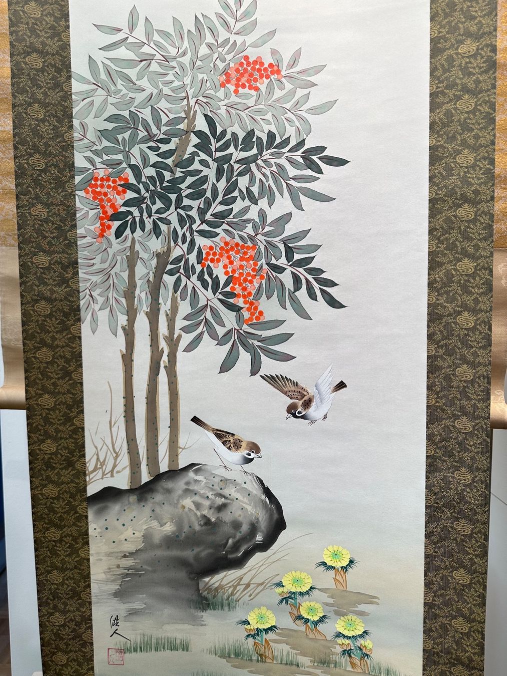 Poster & Bilder: Rollbild Japan Kakejiku „Suzume" – Gebraucht aus Bern von mbtiti 5