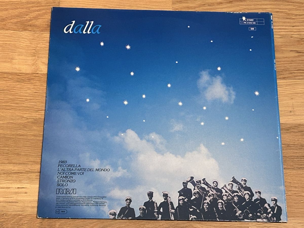 Schallplatten: Lucio Dalla. 1983 – Gebraucht aus Faulensee von Mizuno06 3