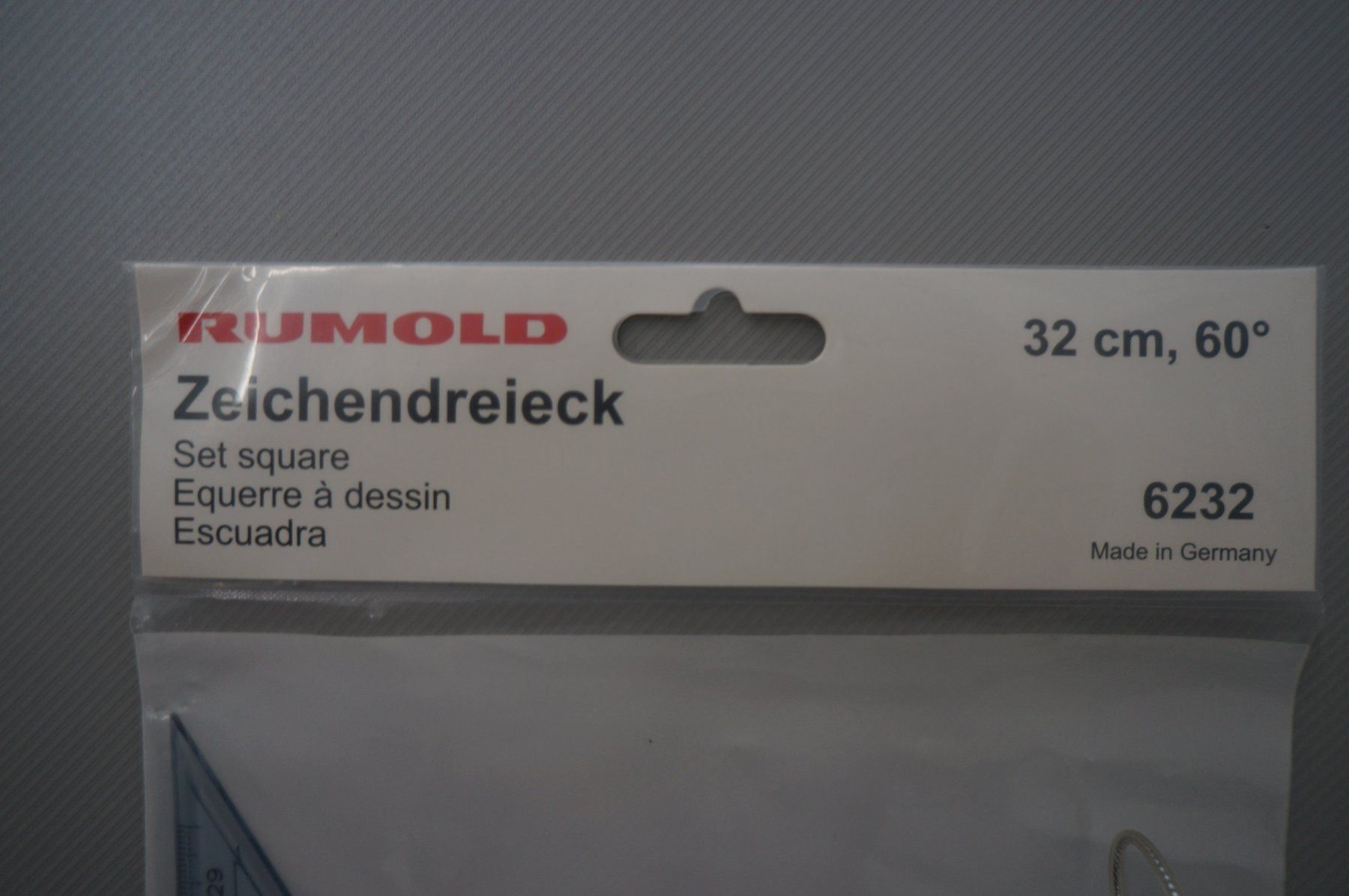 Sonstiger Schulbedarf: Zeichendreieck 32cm 60° – Neu und originalverpackt aus Reiden von ABZ-SUiSSE 1