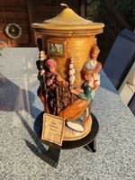  Qualitätskerze mit Relief Figuren handbemalt